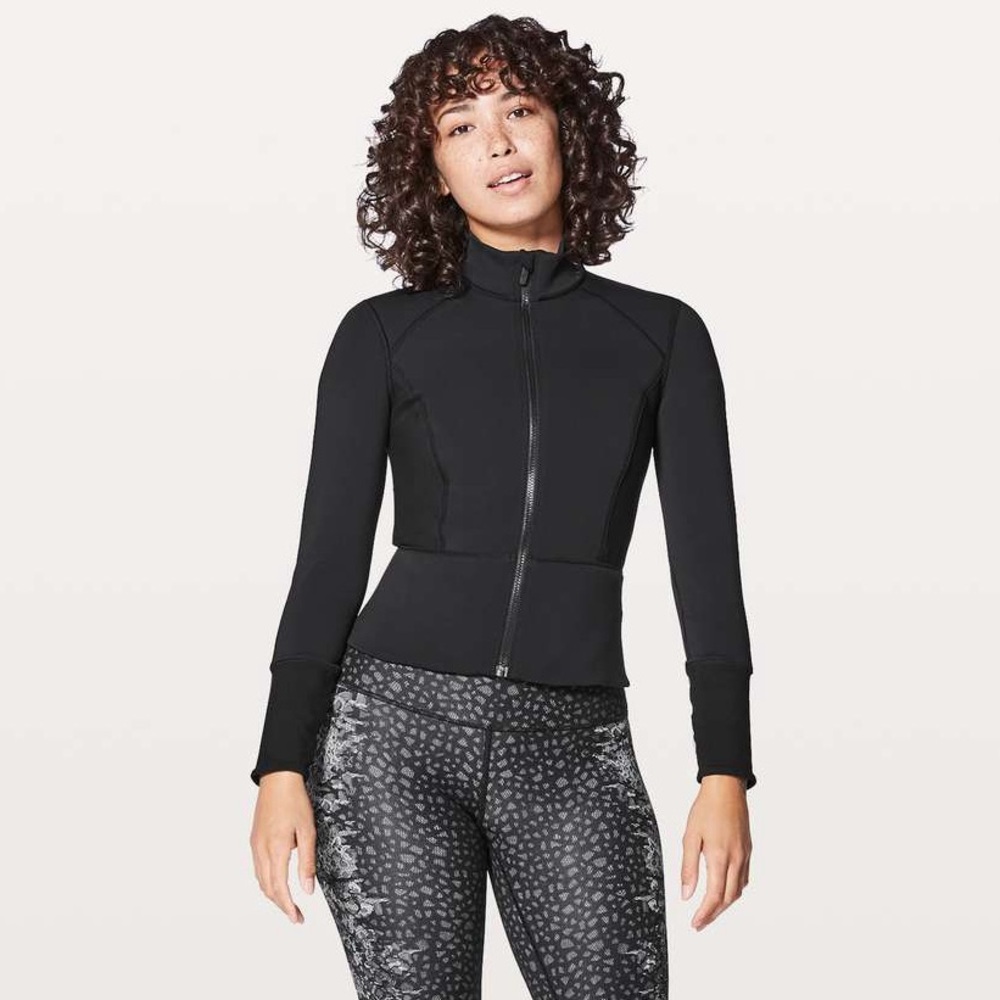 Lululemon Front & Centre Jacket Black Size 6 Luxtreme, Spacer